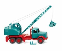 Wiking 066204 Spur H0 Kranwagen (Magirus/Fuchs) - Wasserblau