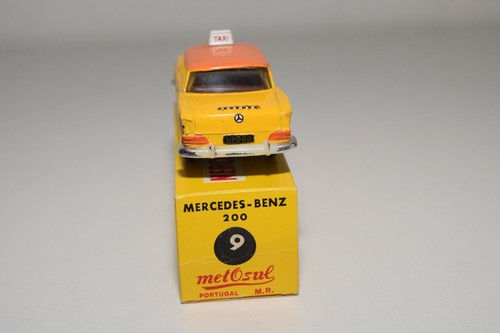 A35 1:43 METOSUL 10 MERCEDES-BENZ 200 AMSTERDAM TAXI YELLOW ORANGE NMIB - Picture 5 of 7