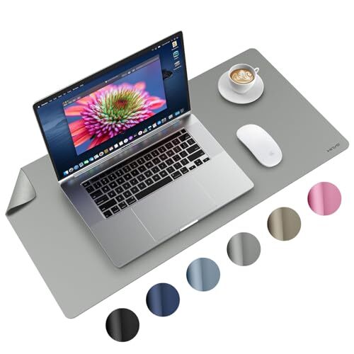 Desk Mat PU Leather - Large Desktop Protector Cover, 23.6