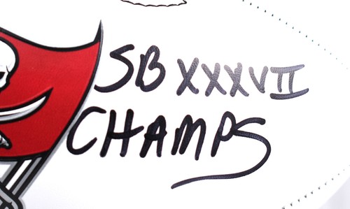 Derrick Brooks Autographed Buccaneers Logo Football w/SB Champs - Beckett W Holo - Picture 2 of 4