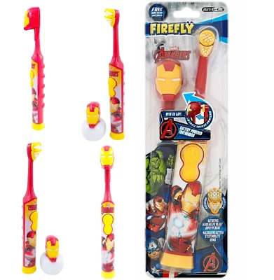 FIREFLY Marvel Avengers Iron Man 3D Kids Electric Toothbrush Age 6+ Soft