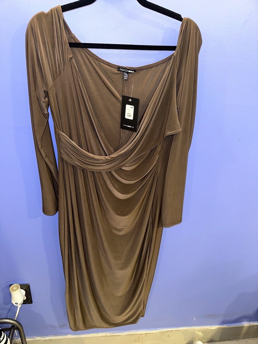 midi cocktail dresses Cowl Neck Open Back & Side Slit Satin Dress giving the dress a Dressing for Formal Occasions Accessory 1:Garter SCH006039_PAT5_L