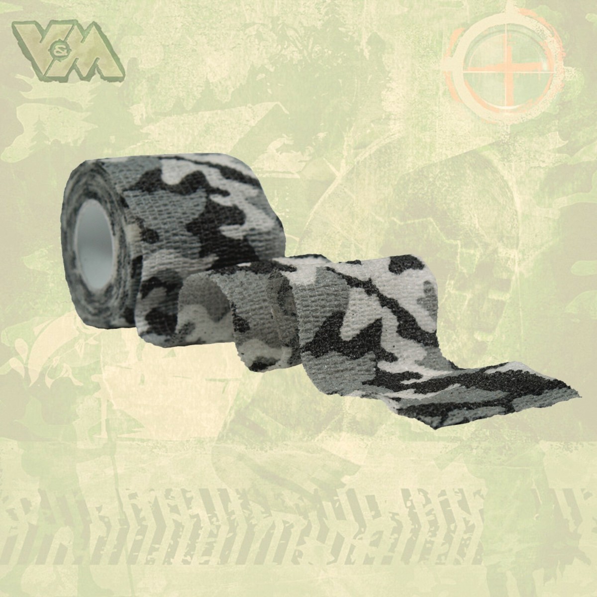MIL-TEC Tarnband Selbsthaftend - Tarnklebeband Für Airsoft, Camping, NATO
