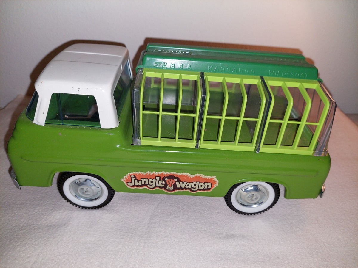 Vintage 60's Nylint Ford Jungle Wagon Van, Truck, Pressed Steel