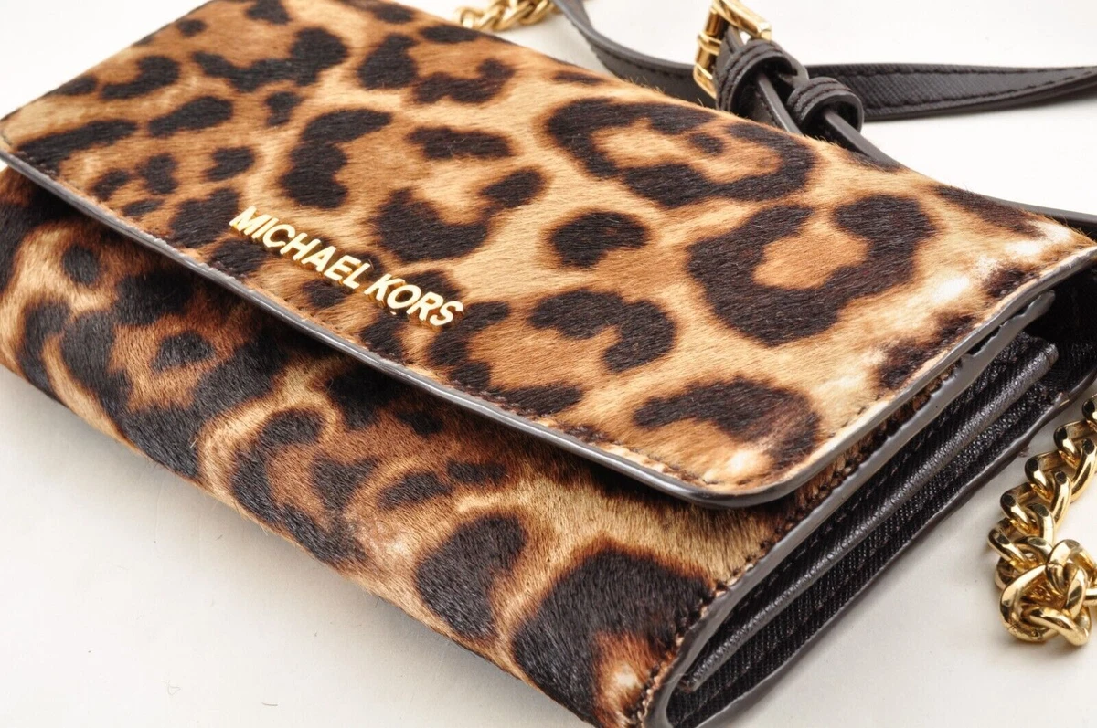 Michael kors on sale leopard wallet