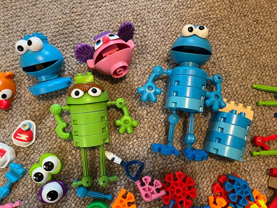 FIGURAS NIÑO K'NEX GALLETA CALLE SÉSAMO OSCAR ERNIE PIEZAS Foto 2 de 4