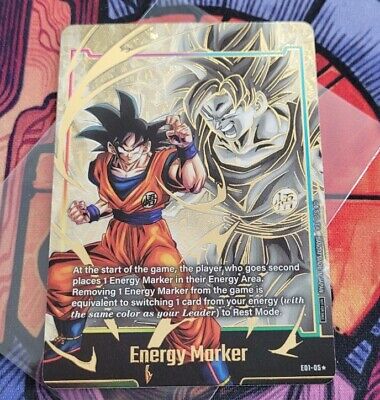 Goku Energy Marker Promo Prize Gold E01-05 Dragon Ball Goku Energy Marker Promo Prize Gold E01-05 Dragon Ball