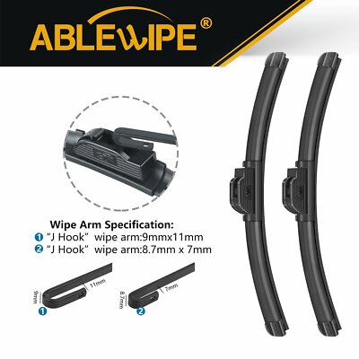 ABLEWIPE Fit For TOYOTA LAND CRUISER 1988-1997 Windshield Wiper Blades(Set of 2)