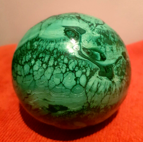 MALACHITE SPHERE THE STONE OF TRANSFORMATION 75 MM 676 G - Picture 16 of 16
