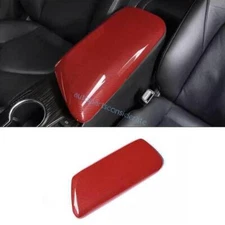 For Toyota Camry 2018-2024 Red Carbon Fiber Center Console Armrest Lid Box Cover