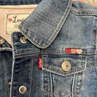 LEVI'S  Denim Jean Jacket  Kids  Girls Size 24 M  CUTE , RUFFLES 3 TINY HEARTS — photo 5