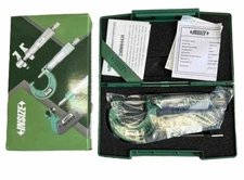 3203-1A Insize 0-1” Outside Micrometer .0001” Graduation With Plastic Case