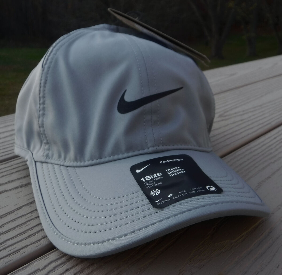 NIKE Featherlight Adult Adj Tennis/Running Hat-OSFM Logo | eBay