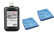 Stainless Steel Cleaner Polish and Protector 300ml + 2 Microfibres NEW STEEL-X 33.30 per litre
