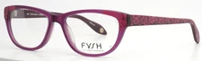 FYSH 3496 823 Purple Pink Womens Semi Cat Eye Full Rim Eyeglasses 53-16-135 B:35