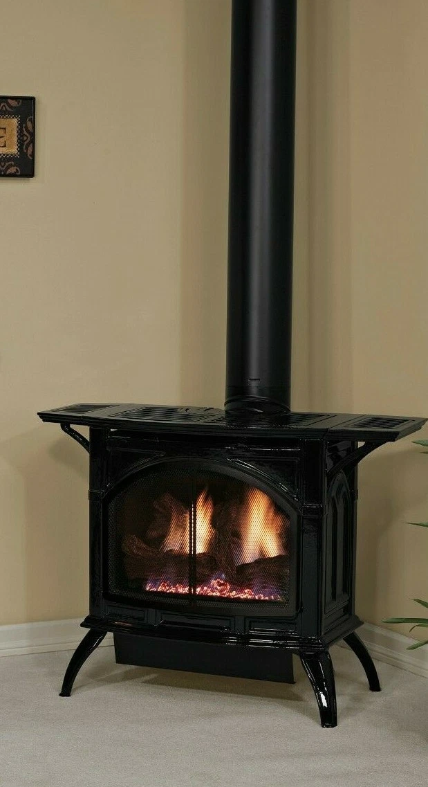 Empire White Mountain Medium Direct Vent Cast Iron Stove, IPI, Matte Black,  NG | eBay