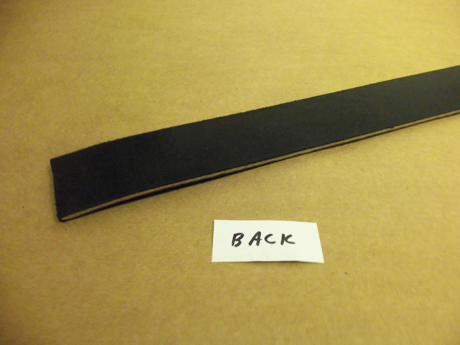 12/13 Oz Black English Bridle Leather Belt Blank 54" - 60" (Various Widths) image 3
