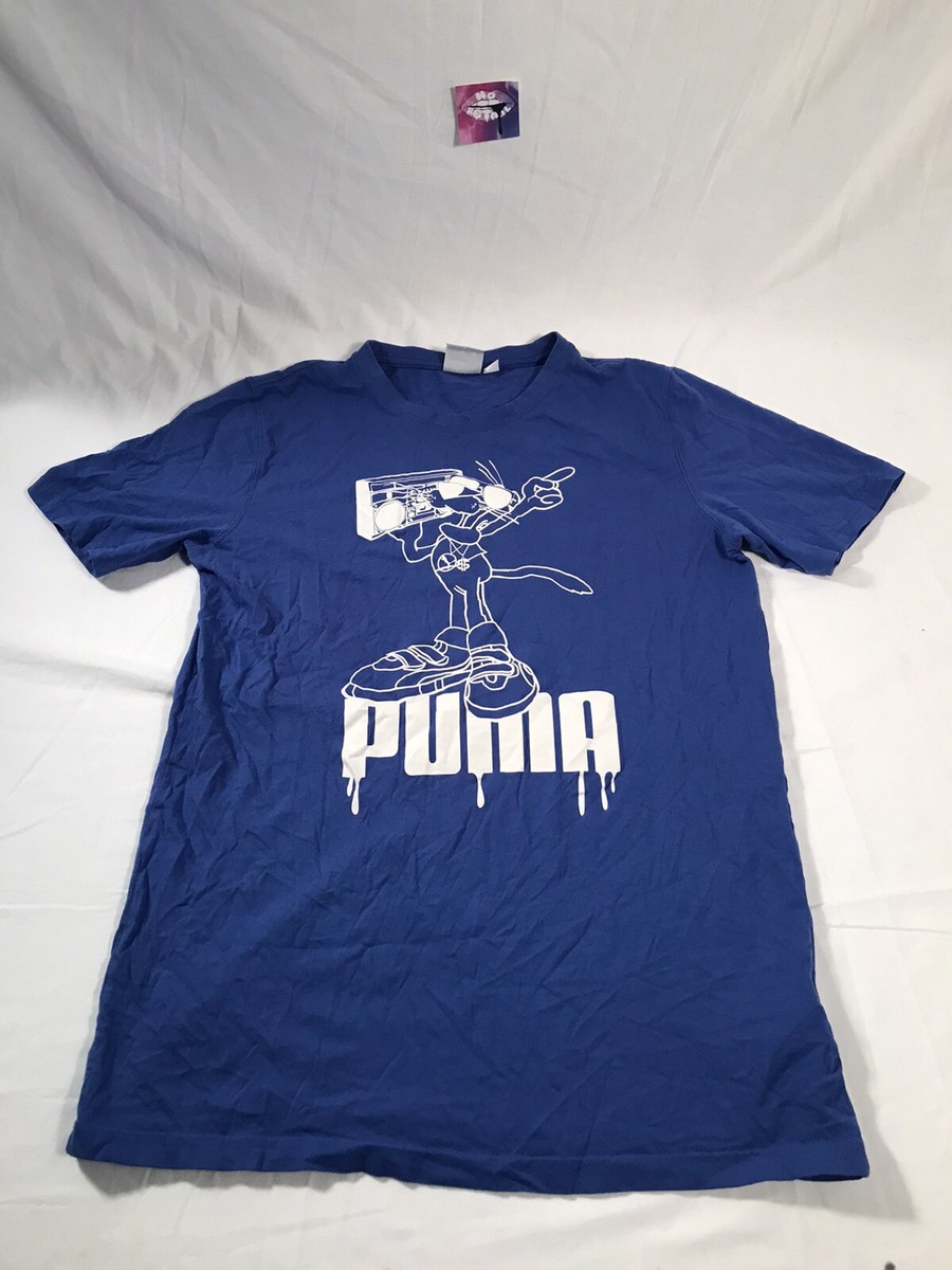トップス archive grunge puma pink panther t-shirt VTG 70s Puma Pink Panther Blue STEDMAN Sport T Single Stitch