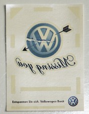 Tattoo VW Logo  Volkswagen Bank Missing you Entspannen Sie sich Neu