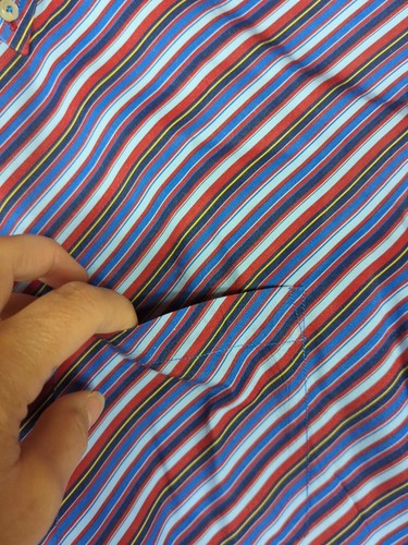 Tommy Hilfiger Vintage Shirt Long Sleeve Multi Color Striped Men's Size Medium - Picture 4 of 12