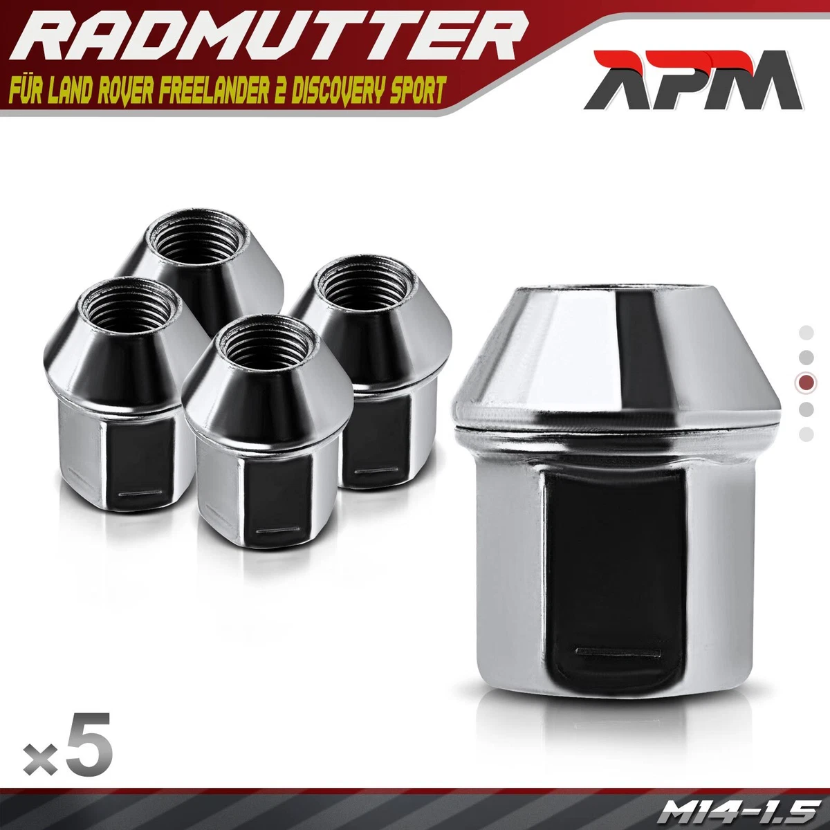 Boulons Jante Land Rover Freelander 2 (2006-2014) - Écrous Roue Alliage M14x1.5 LR001381