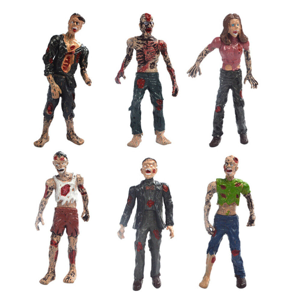 6pcs figures halloween zombie figures halloween miniatures Zombie