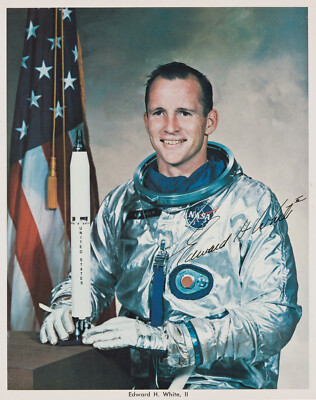 Edward H White signiertes Foto - Apollo 1 - Astronaut - 7''x5'' Nachdruck