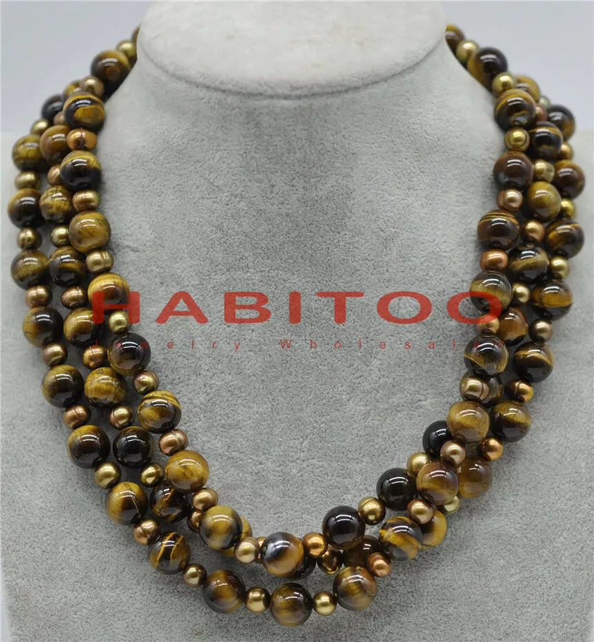 Tiger pearl sale necklace