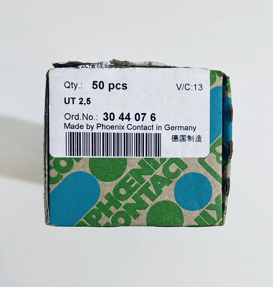 NEW 50 PCS PHOENIX CONTACT UT 2,5 TERMINAL BLOCK 30 44 07 6 UT25 - Image 3 of 4