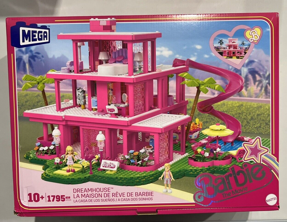 Story Barbie House With Spiral Staircase MEGA Barbie The Movie