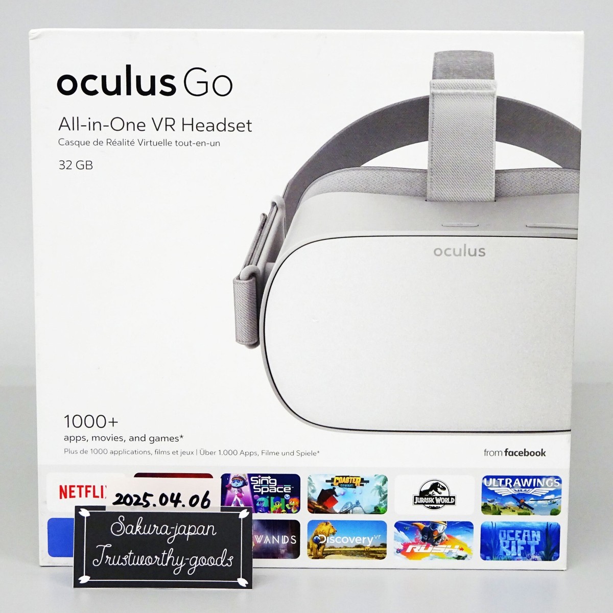 新品未使用  Go 32 GB Standalone VR Meta Oculus Go 32GB METAL STAND Grey Standalone VR Headset