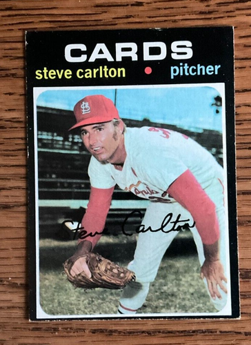 1971 Topps Baseball STEVE CARLTON #55 St Louis Cardinals EX