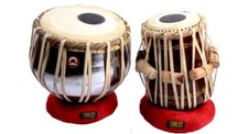 Bina Tabla Pair No. 47 Steel Bayan, Sheesham Wood Dayan Musical Instrument