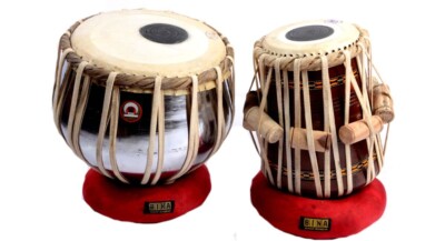 Bina Tabla Paar Nr. 47 Stahl Bayan,Sheesham Holz Dayan Musikinstrument