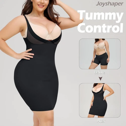 Damen Figurformende Miederkleid Unterkleid Bauchweg Stark Formende Kleidung - Bild 10 von 15