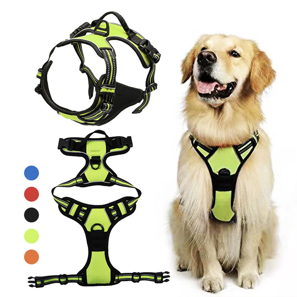 Dog Harness Front Clip Pet Vest w/Handle Easy Control Outdoor Walking Traning US