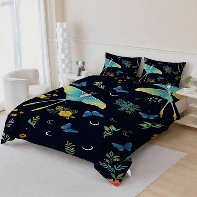 3D Butterfly Floral Pattern Quilt Cover Set Bedding Sets Pillowcases