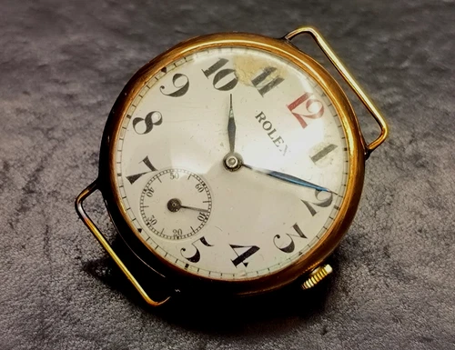 Rolex Wristwatch Yellow Gold 9kt Vintage 1920 circa