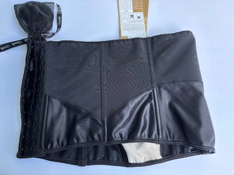 Cincher de cintura Chantelle Paris XS sexy modelagem proporção divina ligas opcionais - Imagem 3 de 4