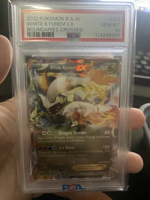 2012 Pokemon B&W Boundaries Crossed White Kyurem EX #103/149 PSA 10