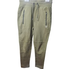 GapFit Olive Green kids Joggers With Zipper Pockets Drawstring Waist S