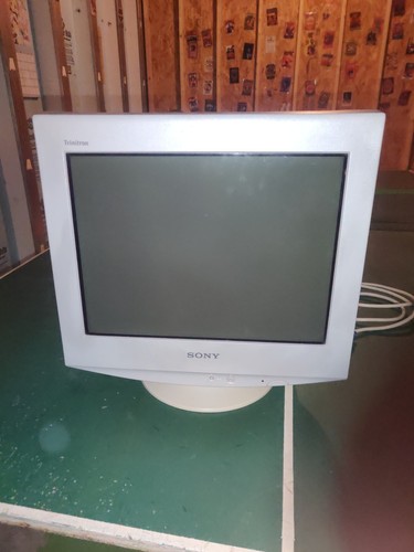 Sony Trinitron CPD-G220R 17" Retro Vintage CRT Computer Monitor - Tested Working