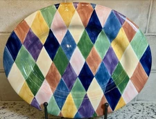 TABLETOPS UNLIMITED--Carnival 18" Oval Ceramic Serving Platter