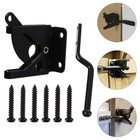  Fence Door Lock Post Mount Automatic Gravity Lever Gate Latch with Fastener