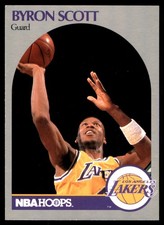 Byron Scott 1990 Hoops Lakers  Lakers NBA READ FREE SHIPPING AutographDen
