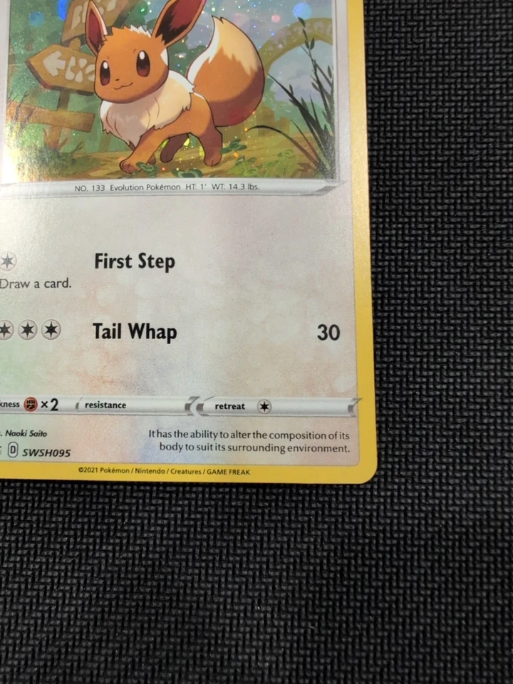 Pokémon TCG Eevee SWSH095 SWSH: Sword & Shield Promo Cards Holo MINT/Near Mint - Image 2 of 4