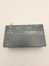 Behringer  PP400  Microphono Compact DJ Phono Preamp Tested Excellent No Cord