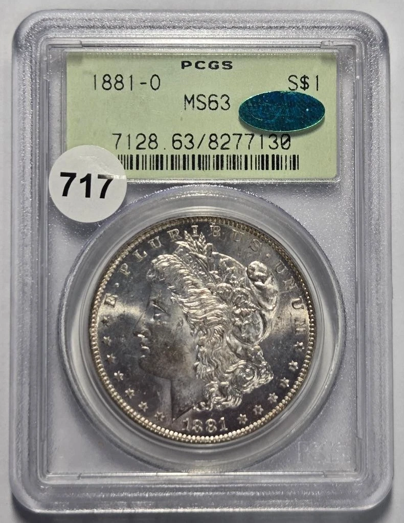 MS 63 Graded 1881 Year Morgan US Dollars (1878-1921) for sale | eBay