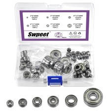 60Pcs Carbon Steel Ball Bearings Assortment Kit
