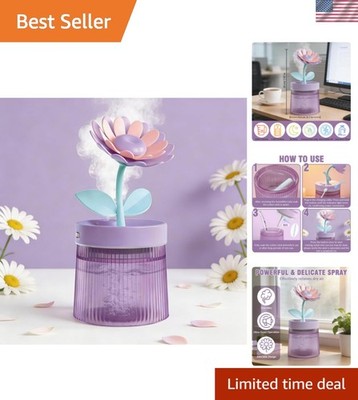 Mini Humidifier 320ml Ultra-Quiet  15dB, 2 Mist Modes, Auto Shut Off, Portabl...